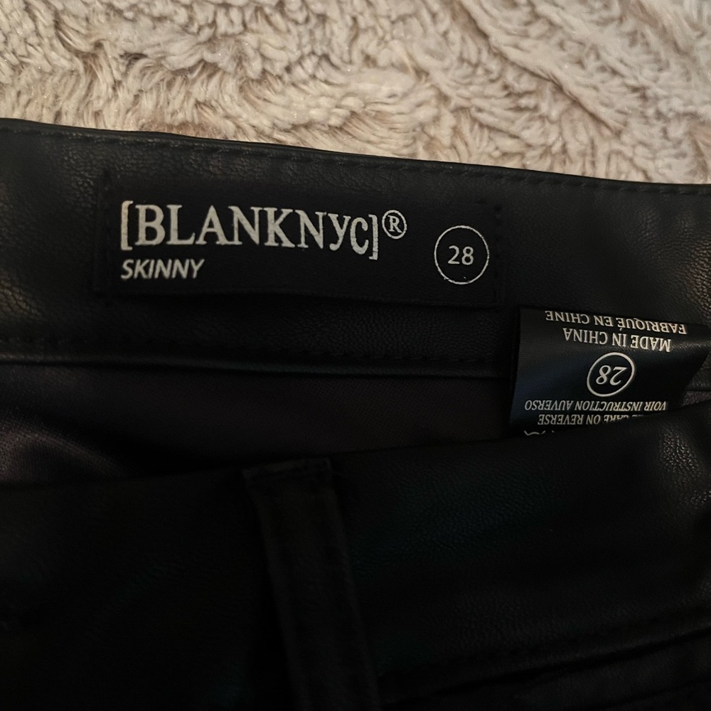 BlankNYC leather braided design pants. Size 28 - Picture 2 of 3
